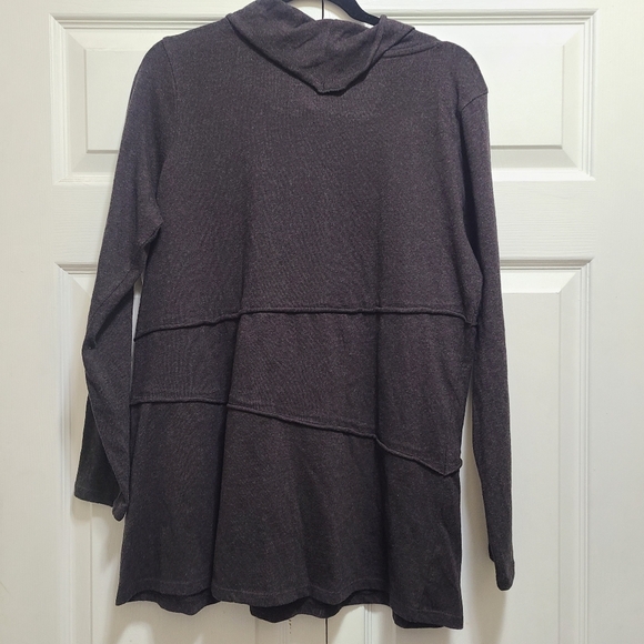 Soft Surroundings size M grey long sleeve tunic‎ shirt top NWT - Picture 2 of 8